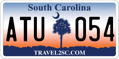 SC license plate ATU054
