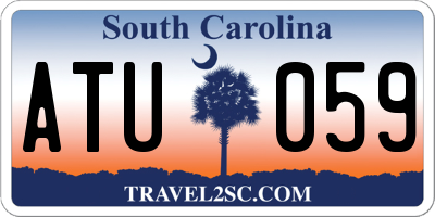 SC license plate ATU059