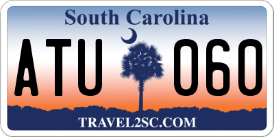 SC license plate ATU060