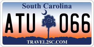 SC license plate ATU066