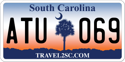 SC license plate ATU069