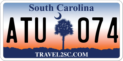 SC license plate ATU074