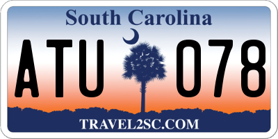SC license plate ATU078