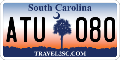 SC license plate ATU080