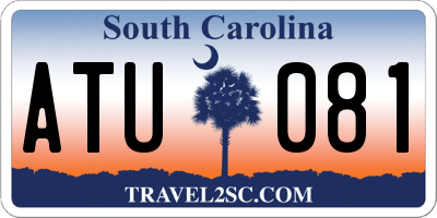 SC license plate ATU081