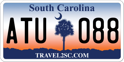 SC license plate ATU088