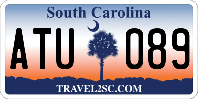 SC license plate ATU089