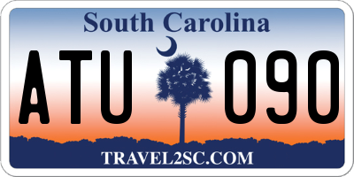 SC license plate ATU090