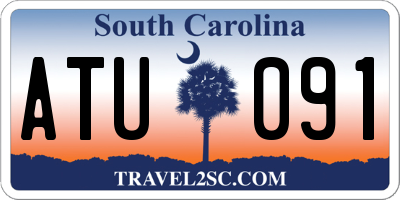 SC license plate ATU091