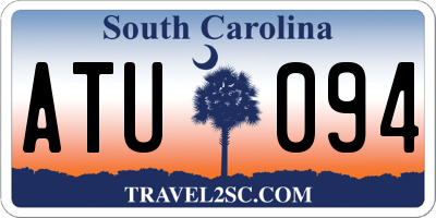SC license plate ATU094