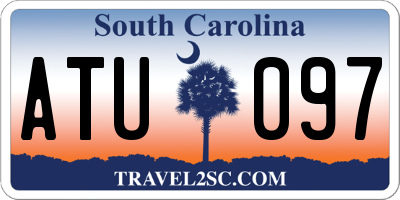 SC license plate ATU097