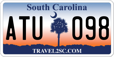 SC license plate ATU098