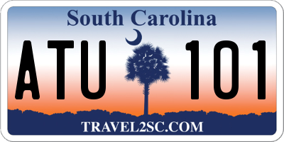 SC license plate ATU101