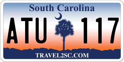 SC license plate ATU117
