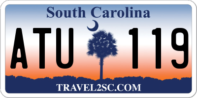 SC license plate ATU119