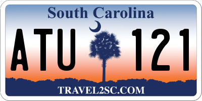 SC license plate ATU121