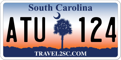 SC license plate ATU124