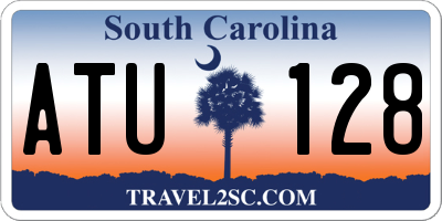 SC license plate ATU128