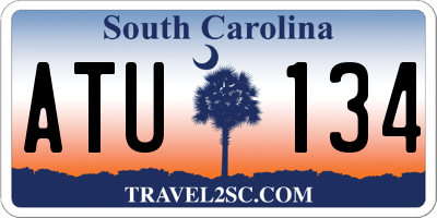 SC license plate ATU134