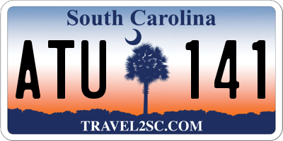 SC license plate ATU141