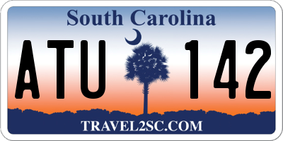 SC license plate ATU142