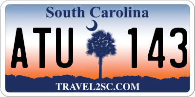 SC license plate ATU143