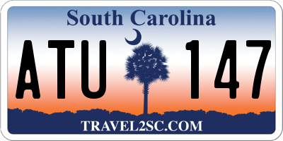 SC license plate ATU147
