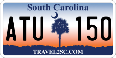 SC license plate ATU150