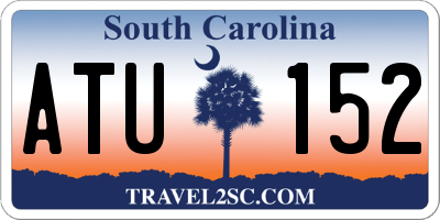 SC license plate ATU152