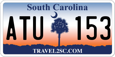 SC license plate ATU153