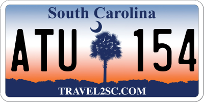 SC license plate ATU154