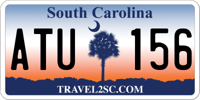 SC license plate ATU156