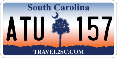 SC license plate ATU157