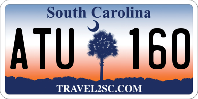 SC license plate ATU160