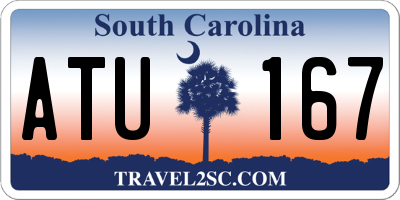 SC license plate ATU167