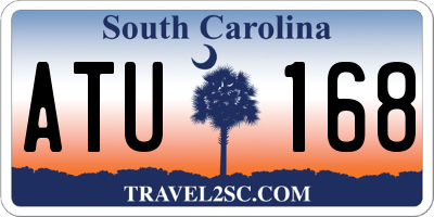 SC license plate ATU168