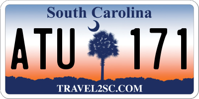 SC license plate ATU171