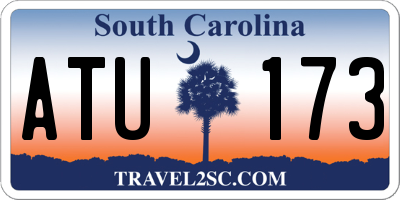 SC license plate ATU173