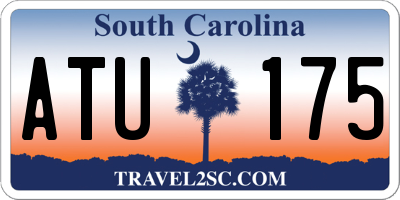 SC license plate ATU175