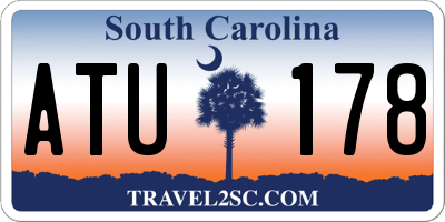 SC license plate ATU178