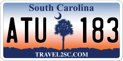 SC license plate ATU183