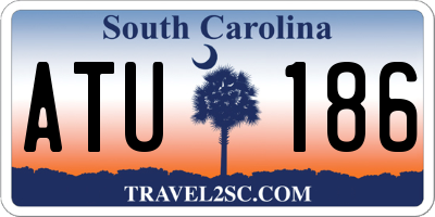 SC license plate ATU186