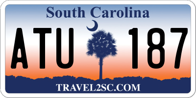 SC license plate ATU187