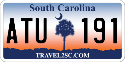 SC license plate ATU191