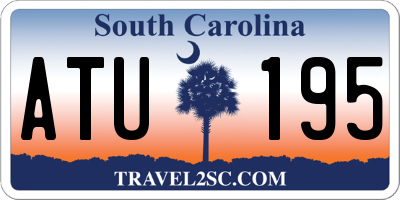 SC license plate ATU195