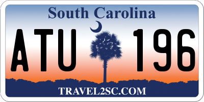 SC license plate ATU196