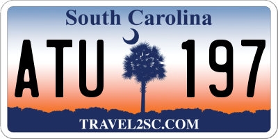 SC license plate ATU197