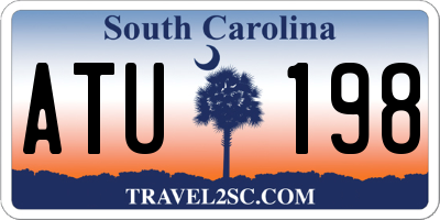 SC license plate ATU198