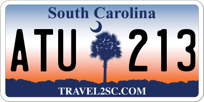 SC license plate ATU213