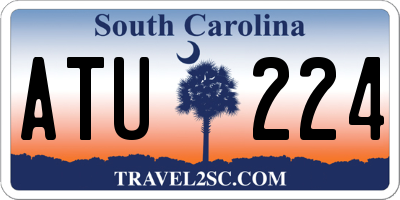 SC license plate ATU224